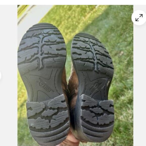 Earth Jericho Boots Women's 8 Brown Leather Comfort Cap Toe Biker Moto Buckle - Picture 8 of 9